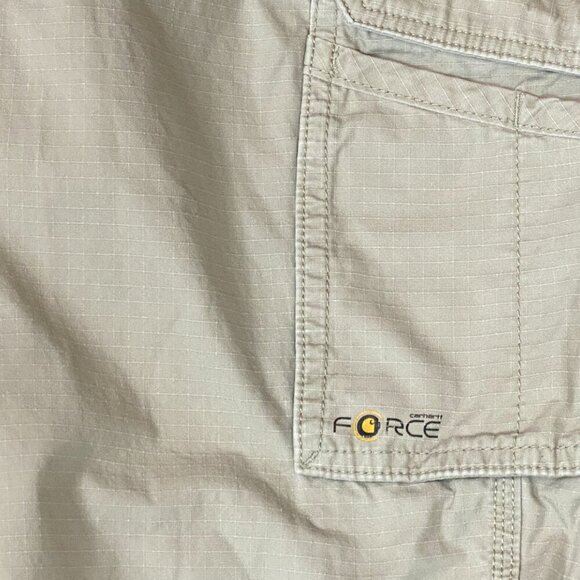 Carhartt Force Relaxed Fit Cargo Work Pant Beige Men's 38 #323H - Picture 4 of 8